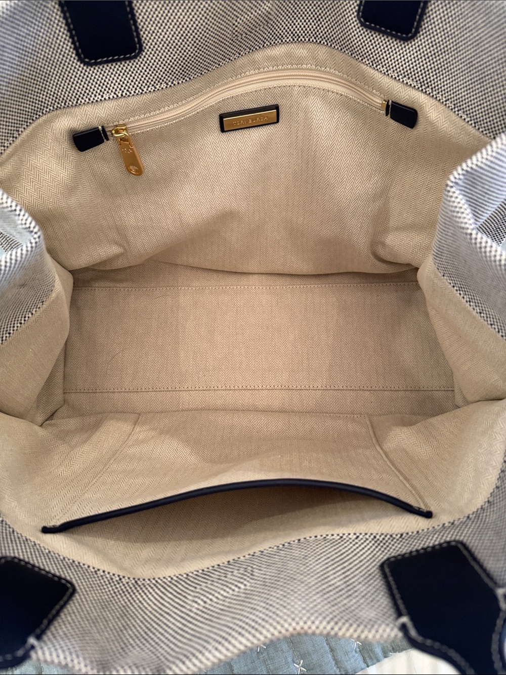 EUC Tory Burch Limited Edition Ella Colorblock Tote - Picture 3 of 16